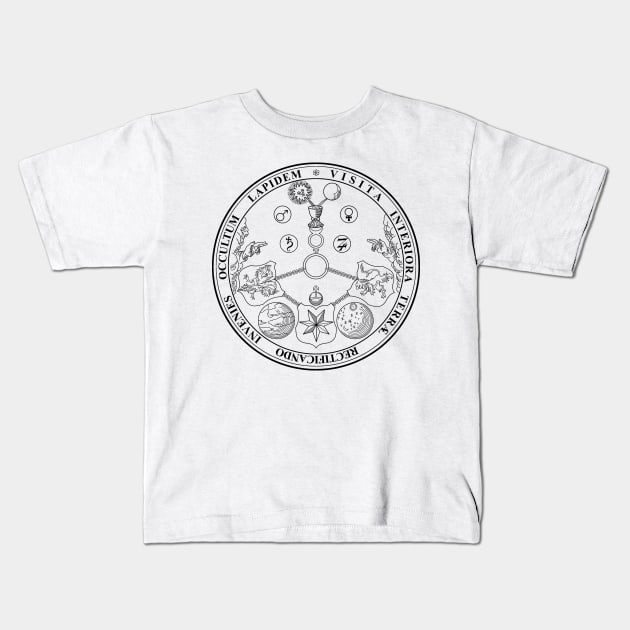 VITRIOL, Rosicrucian Secret Symbols, Esoteric Kids T-Shirt by StabbedHeart